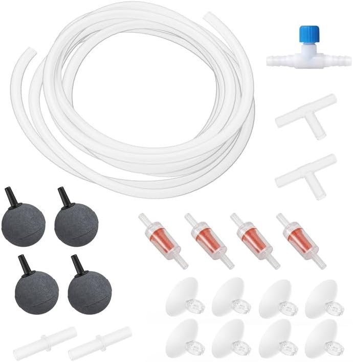 Moonorange Aquarium Air Pump Accessories Kit with Standard Tubing