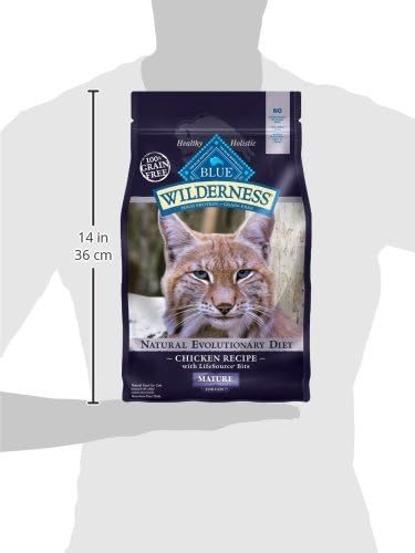 Blue Buffalo Wilderness Natural Mature Dry Cat Food for Cats 7+ Years
