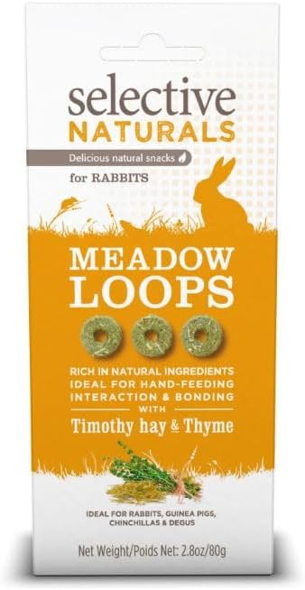 Selective Naturals Meadow Loops for Rabbits with Timothy Hay & Thyme