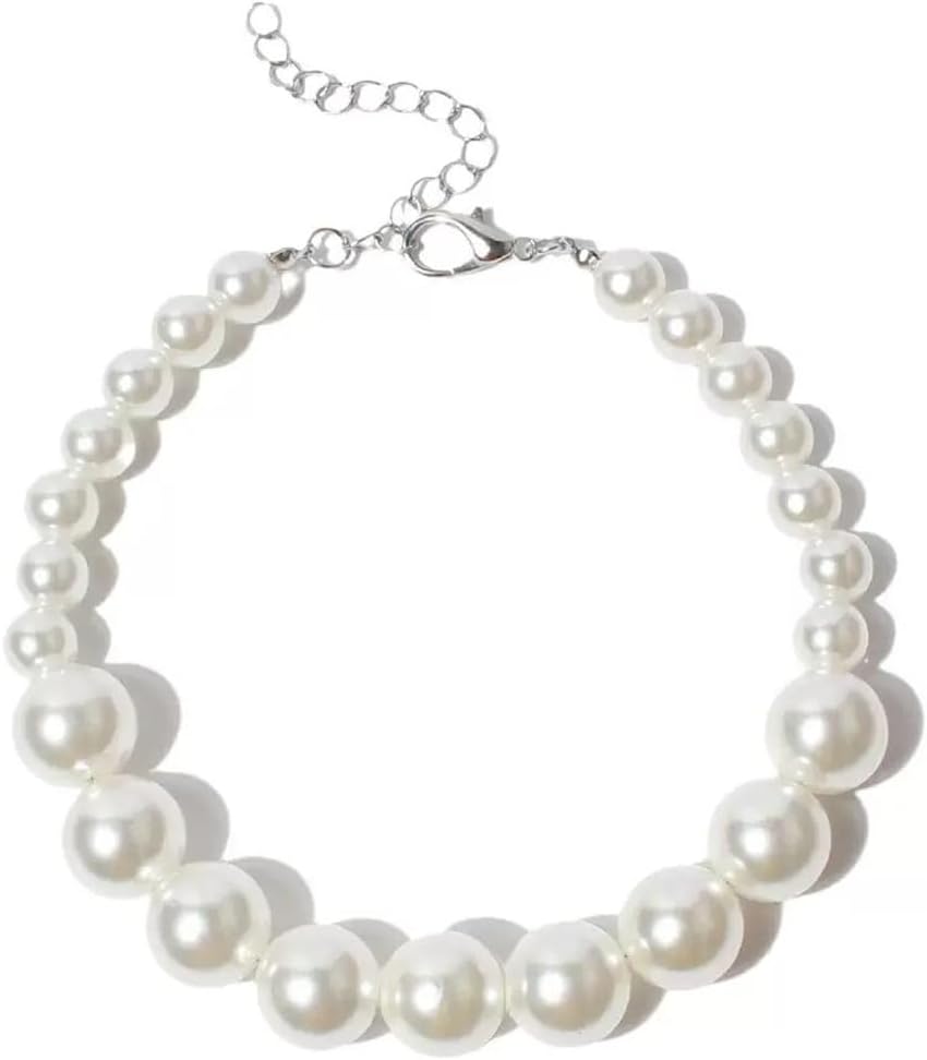 Cat Pearl Necklace, Small Dog Teddy Necklace Jewelry Chihuahua York