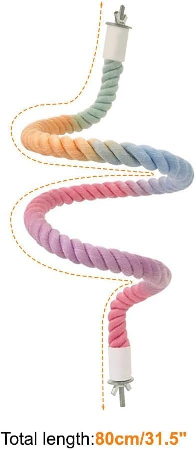 3 PCS of Bird perches Gradient Ropes