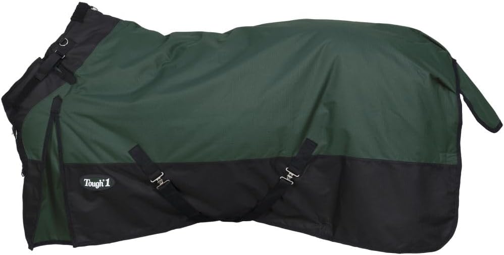 TOUGH1 1200D Turnout Blanket with SNUGGIT, 200-G, Hunter Green, 72-in