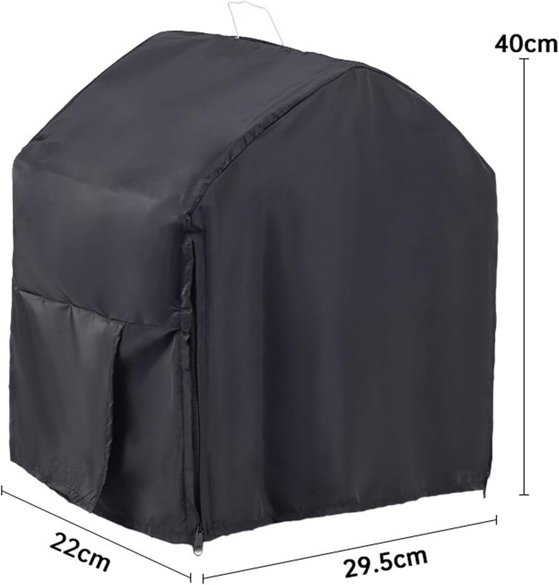 Bird Parrot Cage Cover with Dual Side Zippers, Blackout