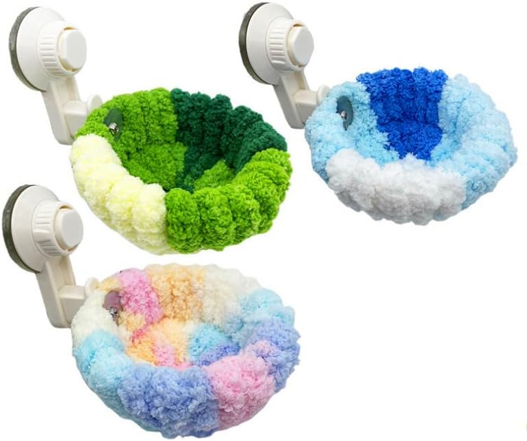 TAKSDAI Portable Suction Cup Bird Perch Nest for Travel Car Window