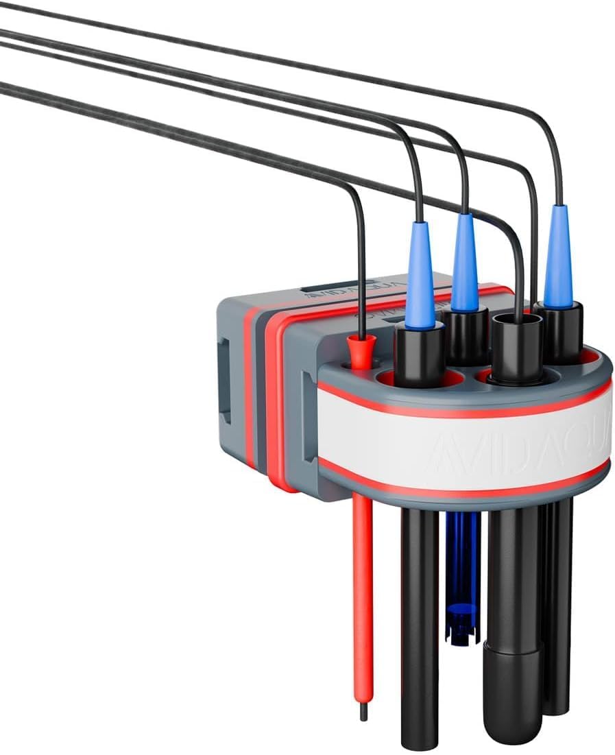 MPO 4 Magnetic Probe Organizer for Aquarium pH Temp Reef Tank Sump