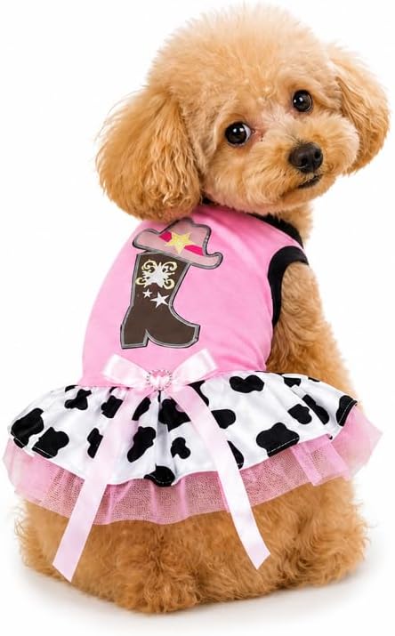 Petitebella Cowgirl Boot Hat Puppy Dog Dress