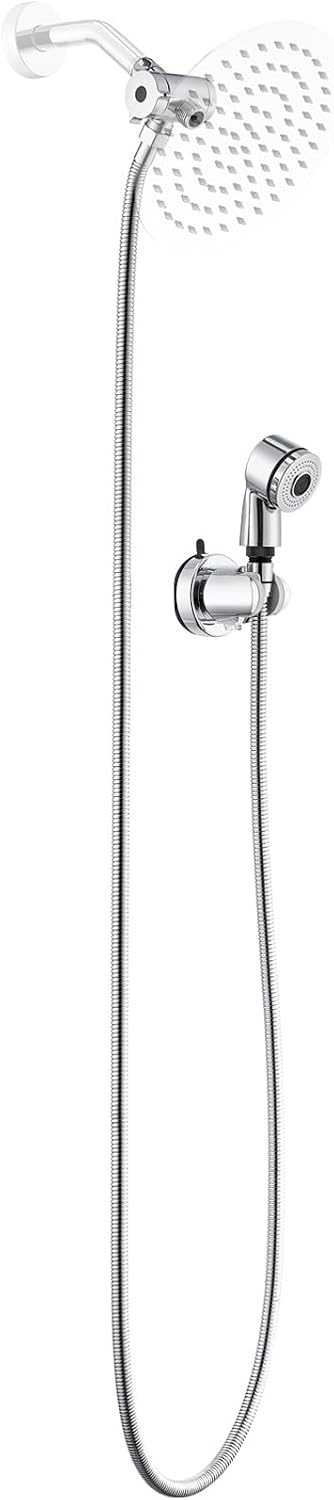 Dog Shower Sprayer Attachment for Pet Showering, Chrome Finish