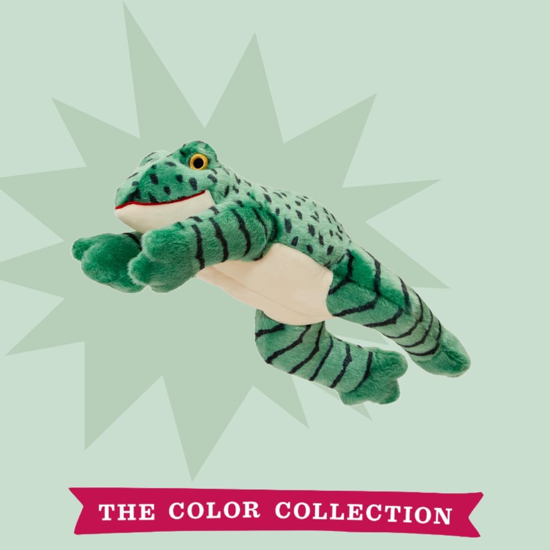 Fluff & Tuff Oliver Green Frog Plush Dog Toy