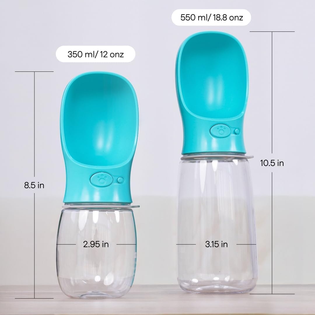 Portable Dog Water Bottle with Bowl – Leak Proof