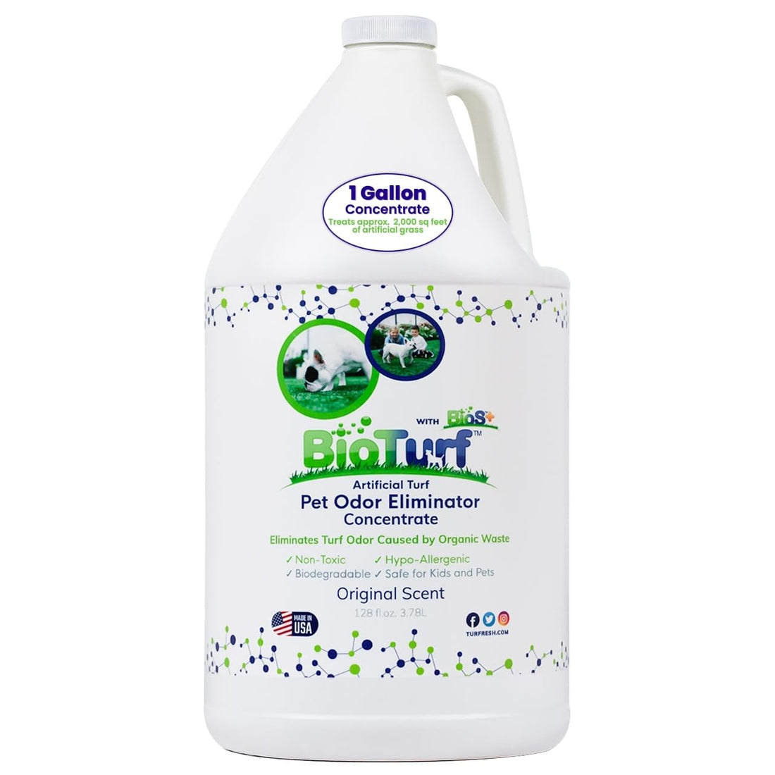 BioTurf BioS+ Turf Cleaner for Pet Urine Outdoor
