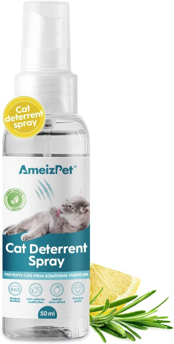 AmeizPet Cat Scratching Deterrent Spray, 1.69 fl oz (50 ml)