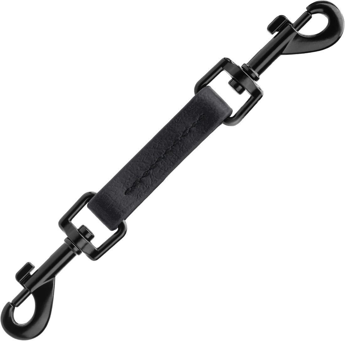 Biothane Collar Safety Backup Clip | Dual Rotating Metal Clasps