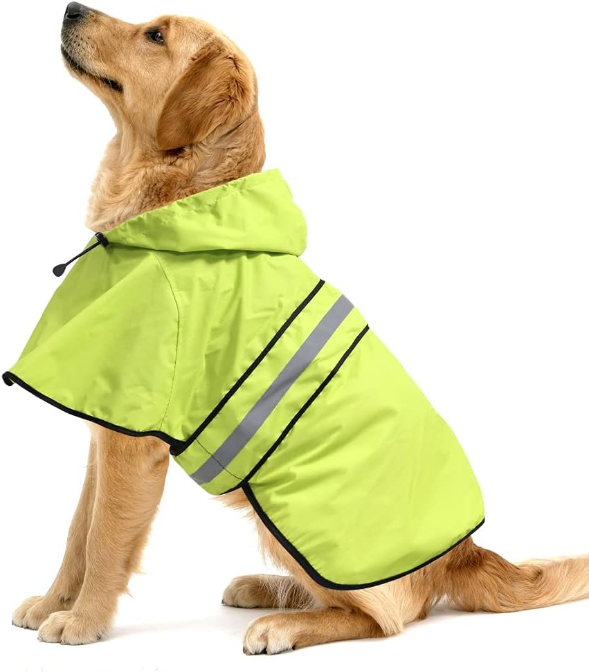 Waterproof Dog Raincoat - Adjustable Pet Rain Coats