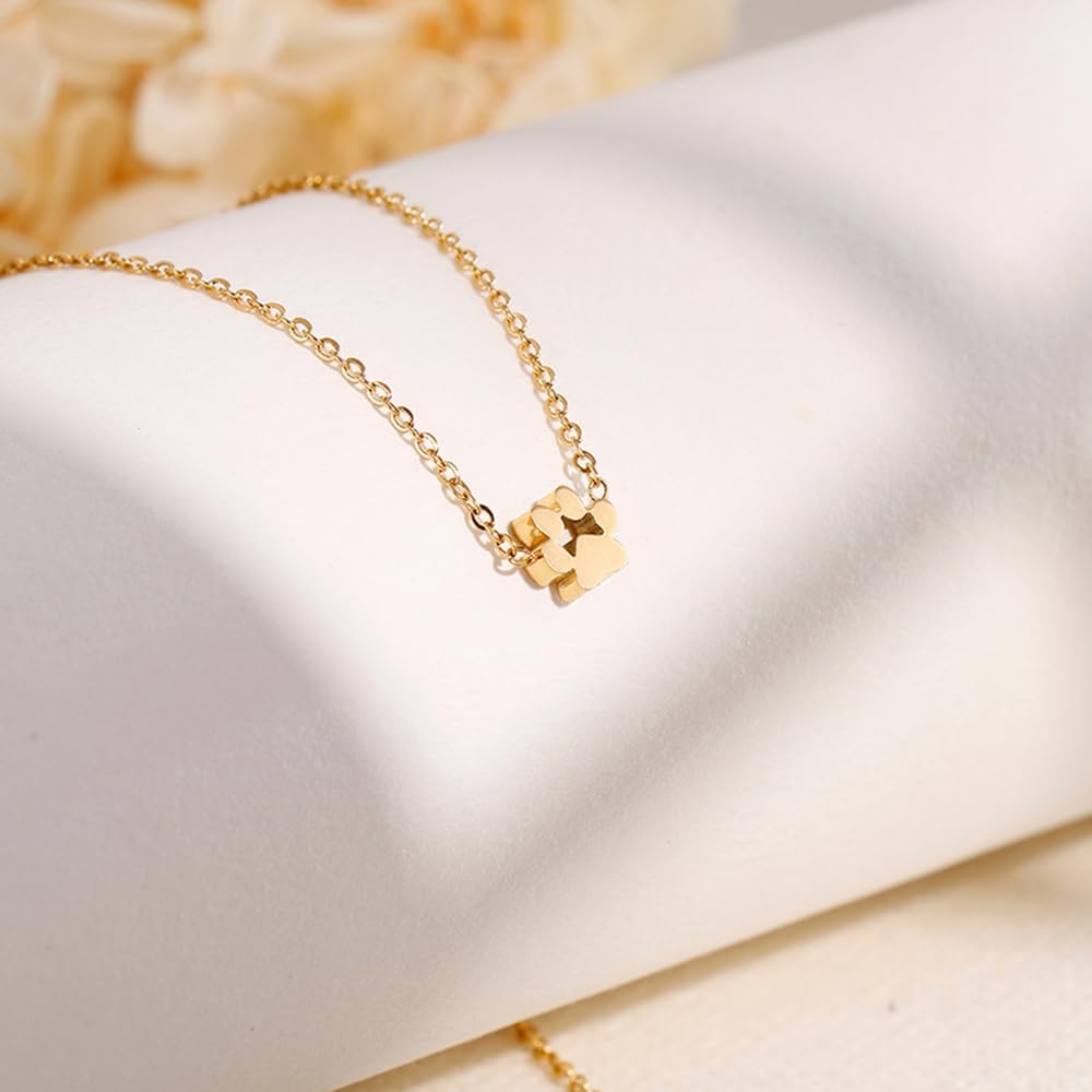 OIDIMS Dog Cat Paw Necklace Lovely Animal Choker Dainty Paw Print