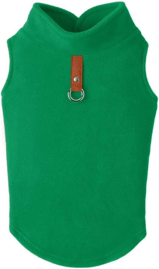 Gooby Fleece Vest Dog Sweater, Pink, Medium