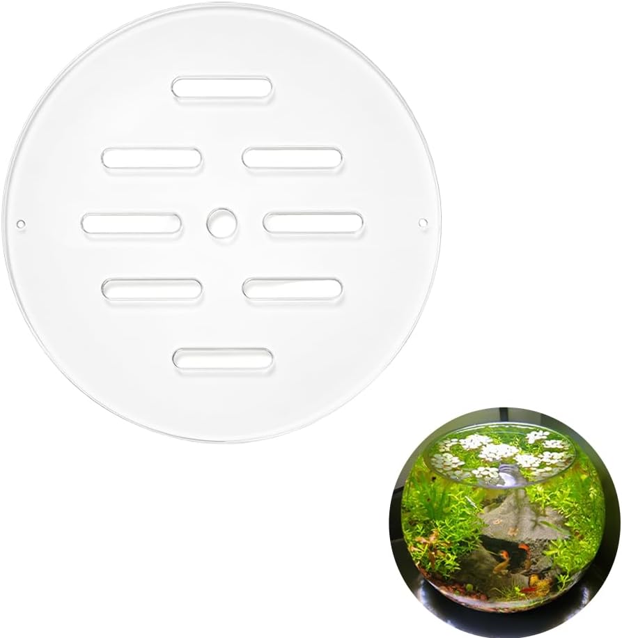OLYCRAFT Acrylic Aquarium Anti-Jumping Lids Cover Round Acrylic Plate