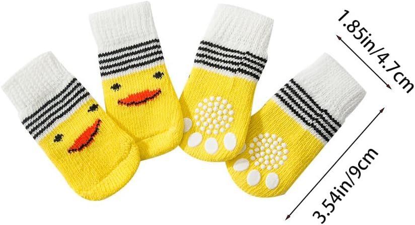 16 Pieces Dog Anti Slip Socks for Small Dogs
