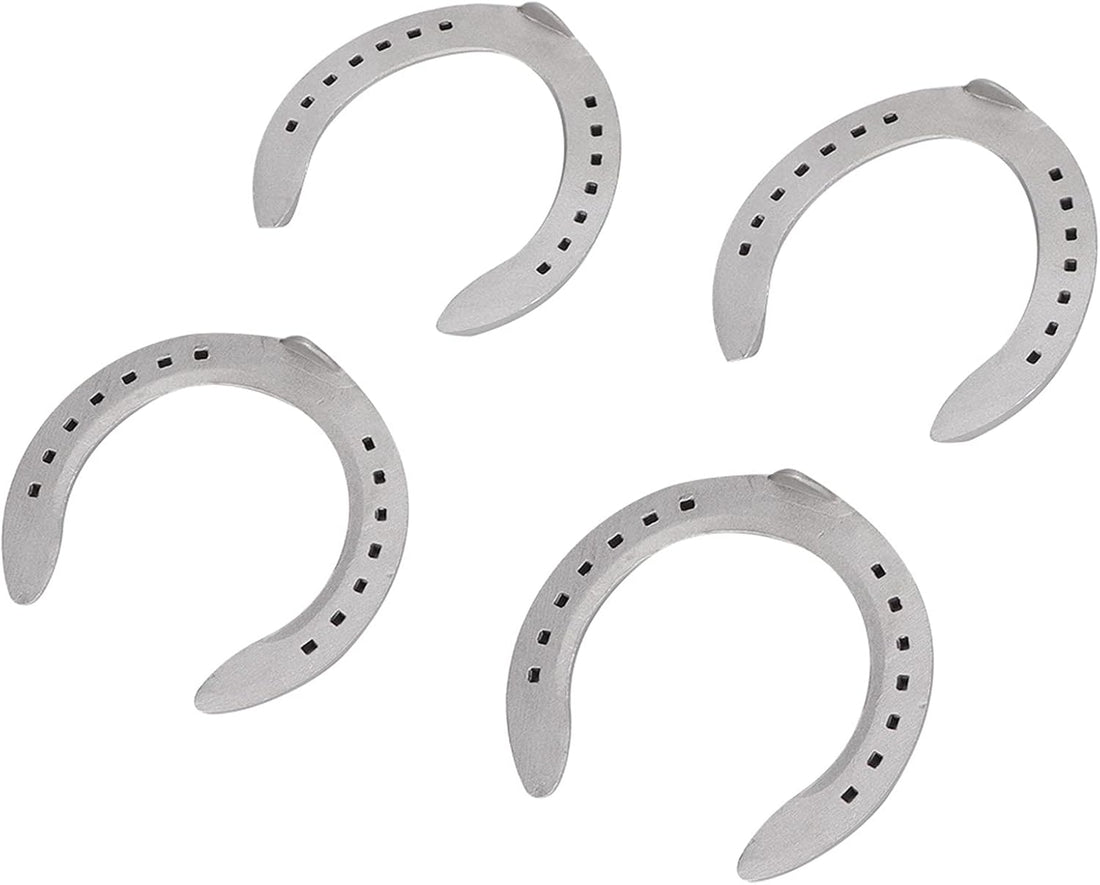 Zerodis 4Pcs Aluminum Alloy Horseshoe Kit for Horse Riding