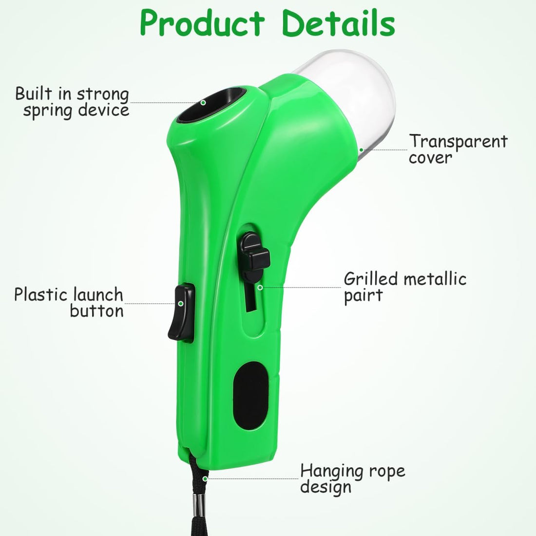 balacoo Dog Treat Launcher Green Plastic Interactive Toy