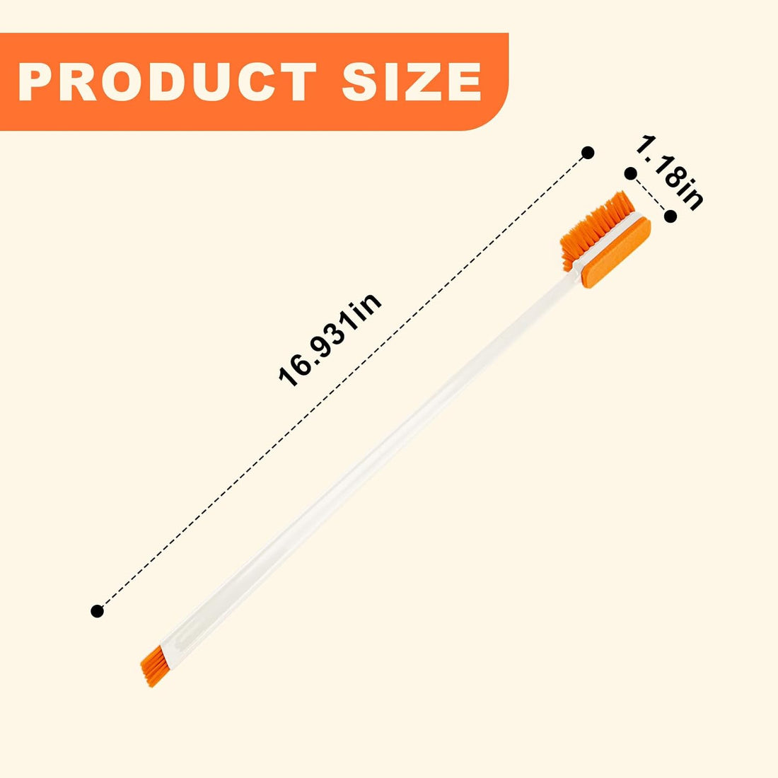 Small Fish Tank Cleaner Brush, Algae Scraper for Aquarium,11.8IN