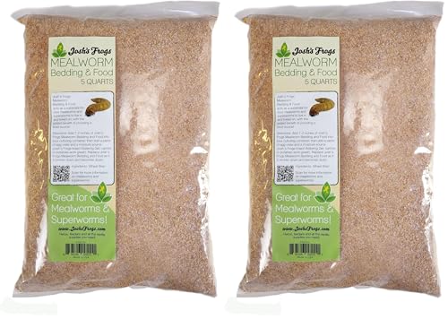 Josh's Frogs Mealworm & Superworm Wheat Bran Bedding, 5 Quarts