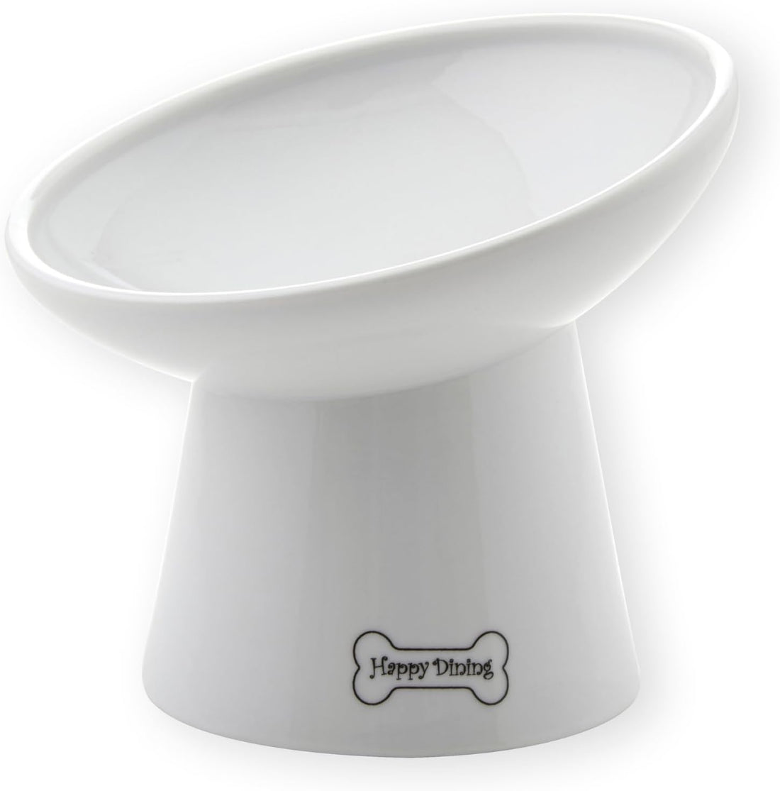 Necoichi Raised Dog Food Bowl, 15° Tilted (Dog, Extra Wide Tilted)