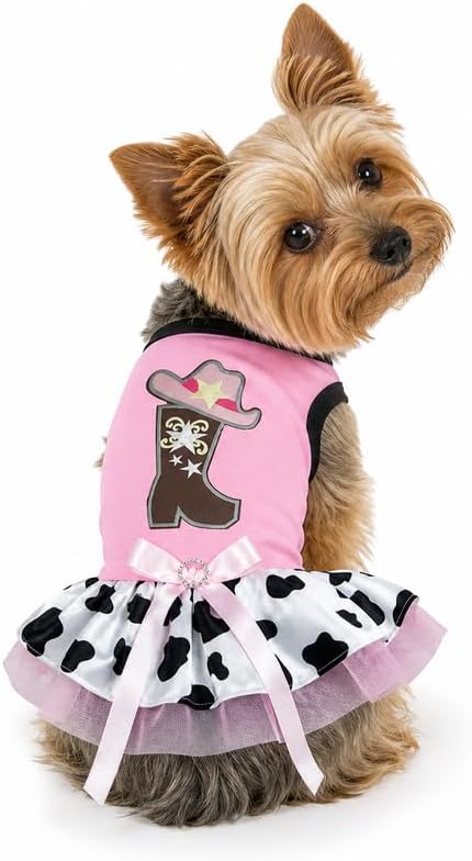 Petitebella Cowgirl Boot Hat Puppy Dog Dress