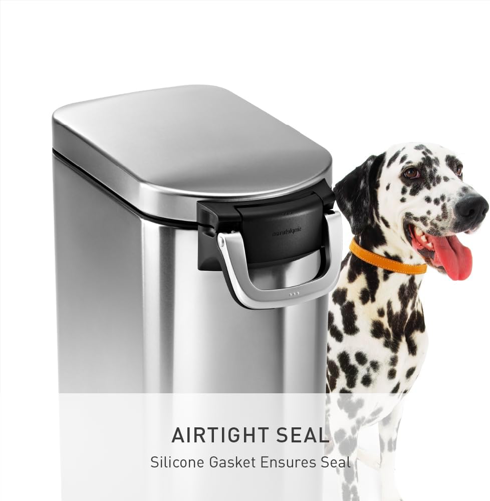 simplehuman 35 Liter, 40 lb / 18.1 kg X-Large Pet Food Storage