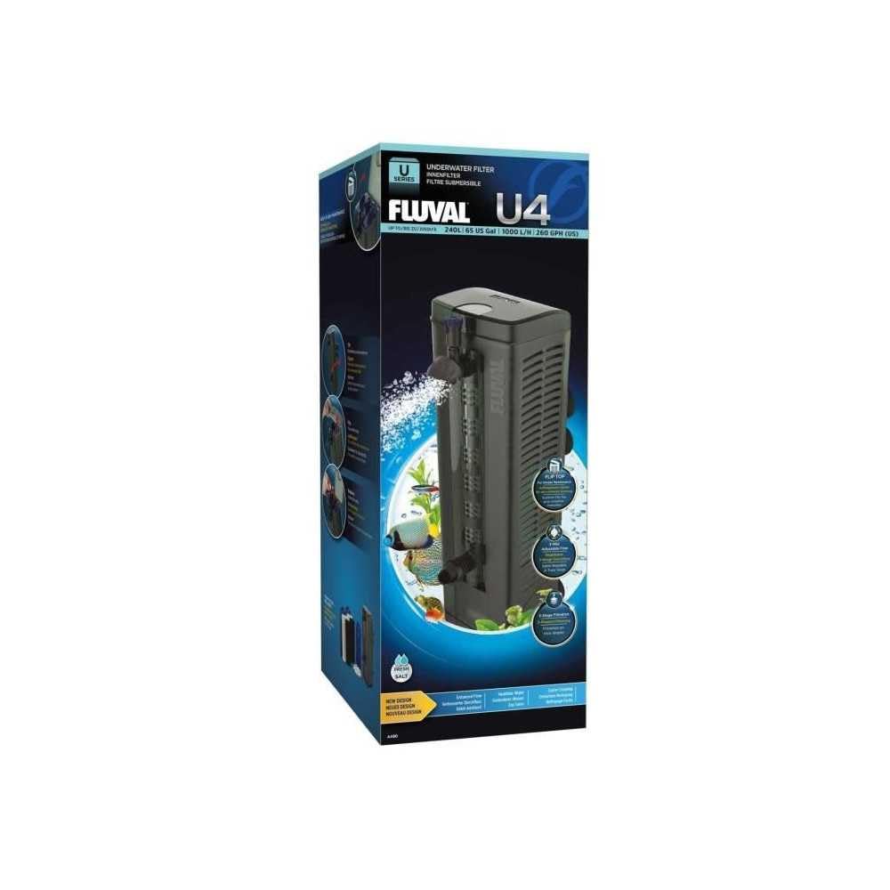 Fluval U4 Underwater Filter, Freshwater & Saltwater Aquarium Filter
