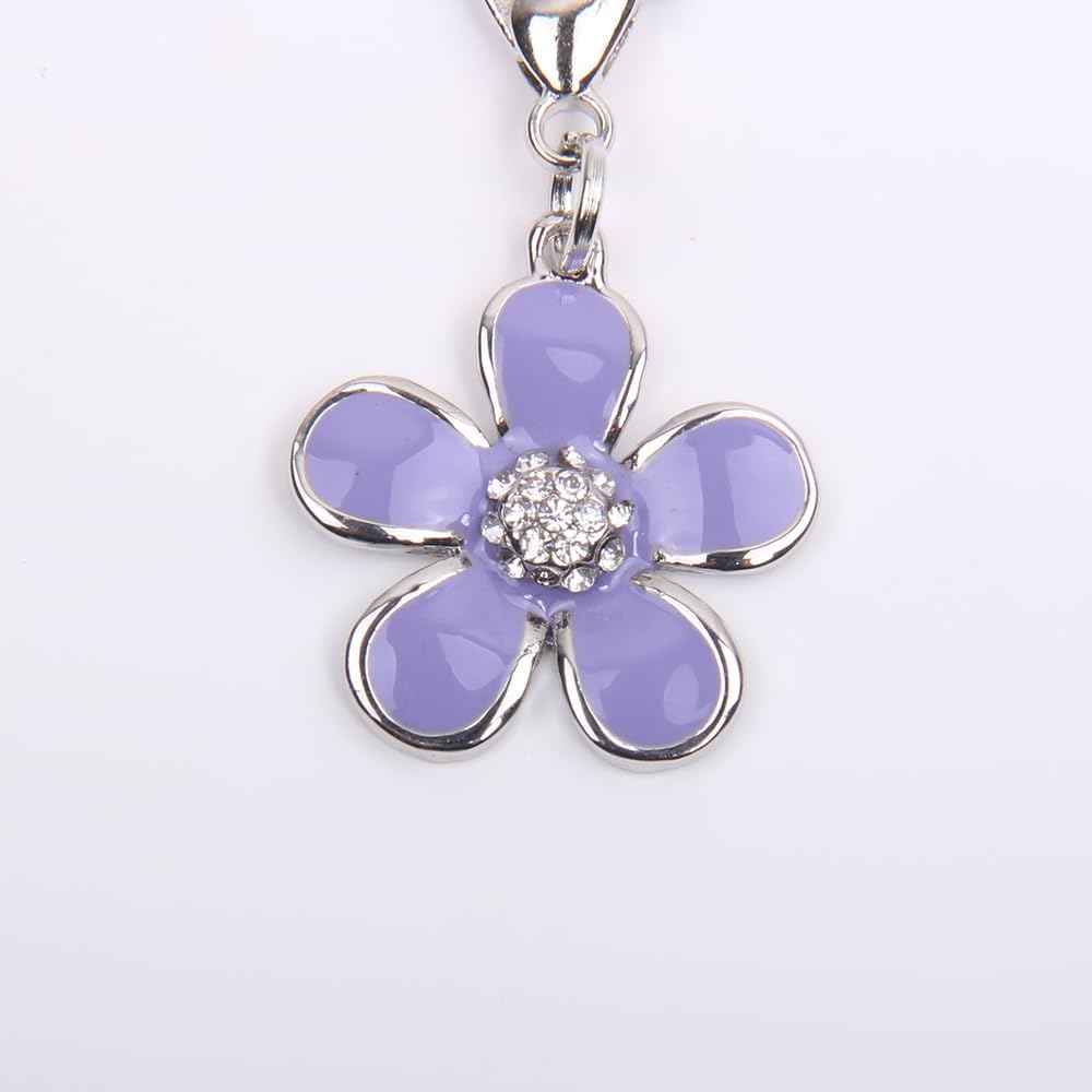 Bling Rhinestones Flower Charm Pendant Jewelry for Pet Dog Cat Puppy