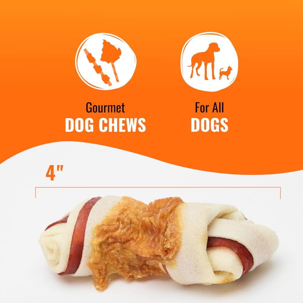 Good 'N' Fun Triple Flavor Chews, Rawhide Treats for Dogs