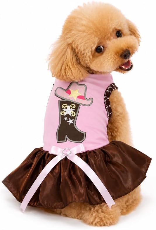 Petitebella Cowgirl Boot Hat Puppy Dog Dress