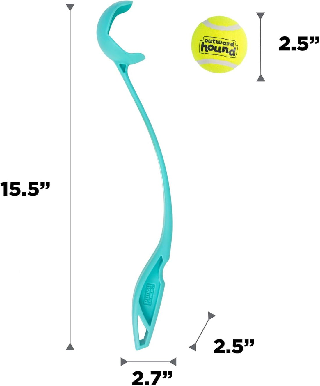 Outward Hound FlyFetch Launch-A-Ball Dog Ball Launcher Toy, 15.5"