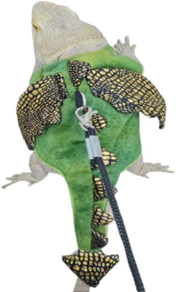 Bearded Dragon Harness and Leash Adjustable Soft Halloween Costume