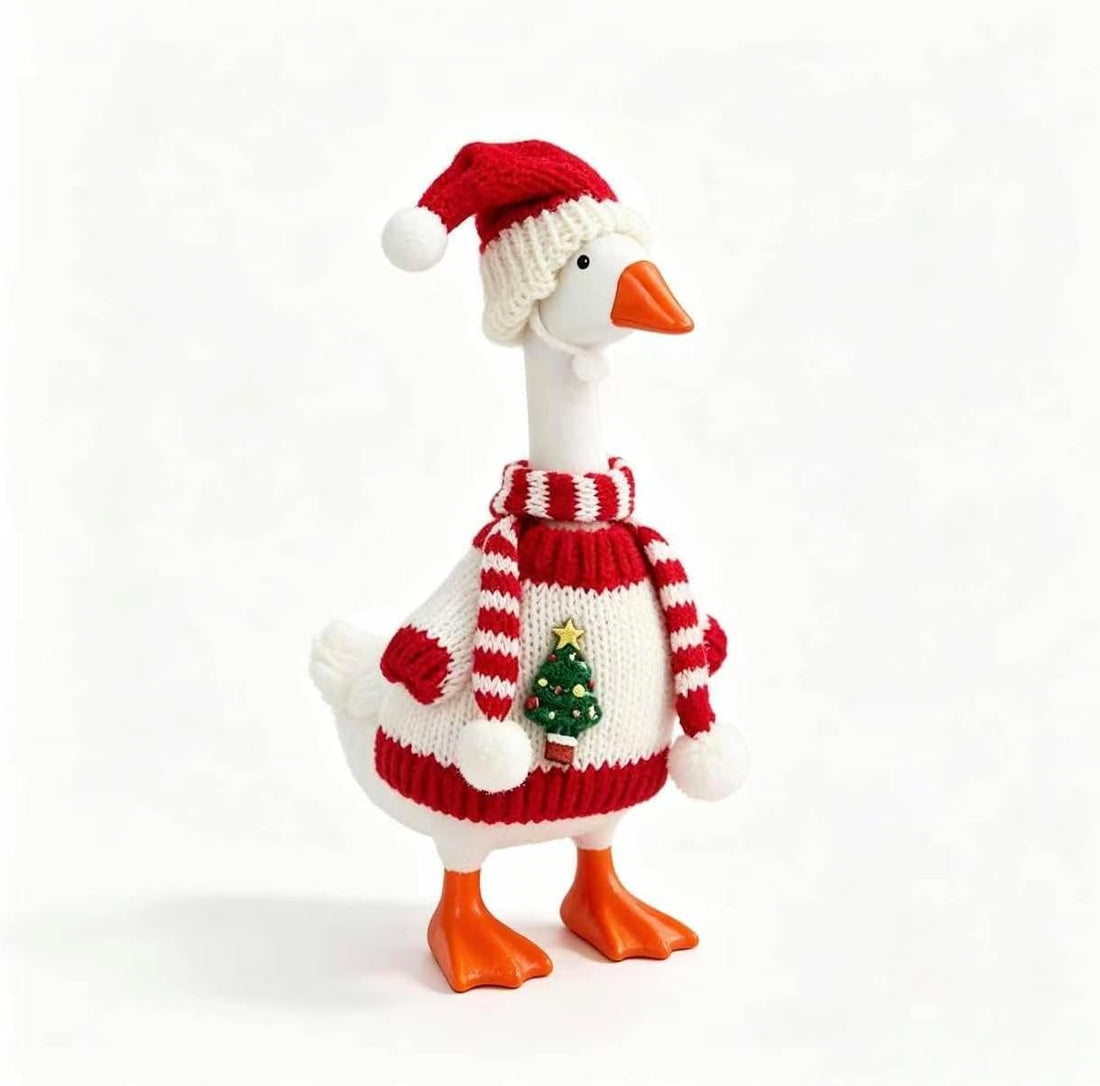 7 Inch Christmas Desk Goose Outfits（Christmas Red）