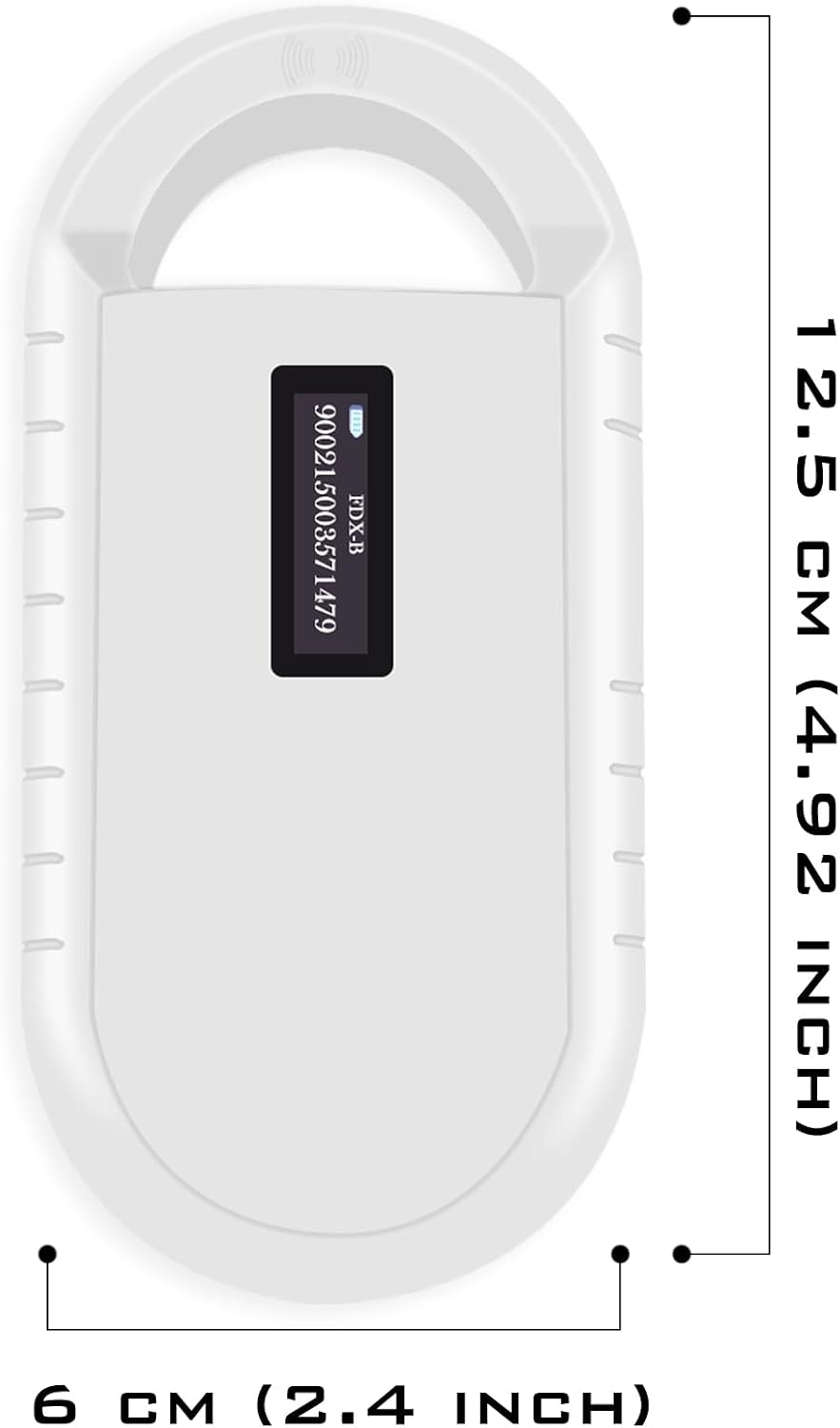 Smoostart Microchip Scanner, 1000 Records Increased Huge Data Storage