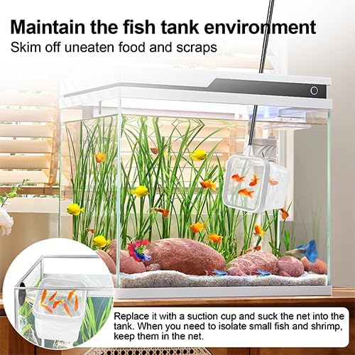 2-Pack 3-Inch Aquarium Net – Small Fish Tank Tool for Shrimp & Bettas
