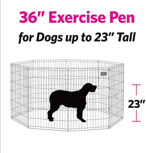 New World by MidWest 36-Inch Exercise Pen, No Door, 16 Sq Ft Play Area