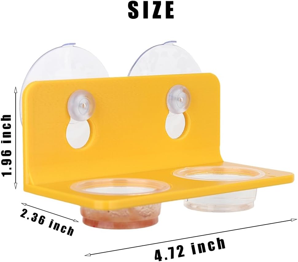 Crested Gecko Feeding Ledge with 10PCS Reptile Food Cups