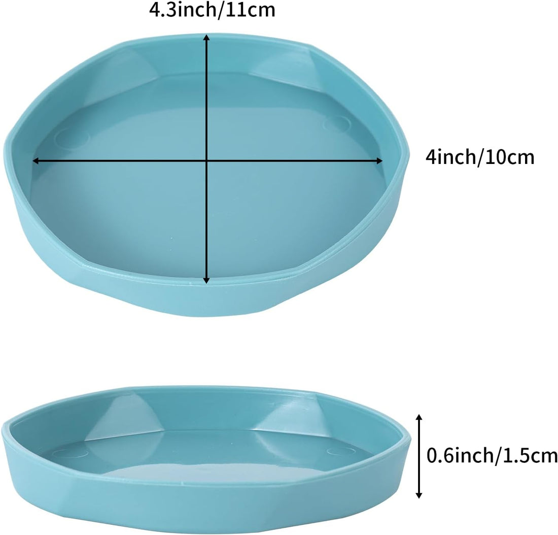 COMSUN 4 Pack Small Reptile Food Dish Bowl
