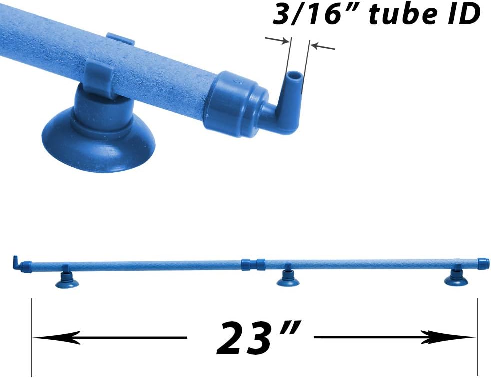 Quickun Aquarium Air Stone Bubble Wall Tube Oxygen Diffuser Bar Decor