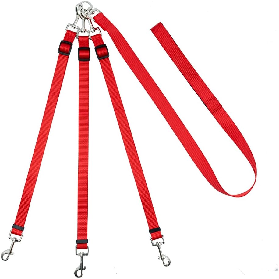 3 Dog Leash No Tangle，Asinpa，Double Dog Leash for Two Dogs，Triple Dog