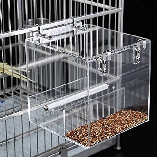 Automatic Bird Feeder No Mess Bird Cage Pet Feeder Seed Food