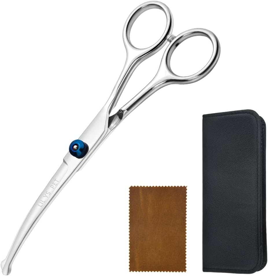 LILYS PET 6.5" Right-handed Pet Round-Tip Grooming Stainless steel