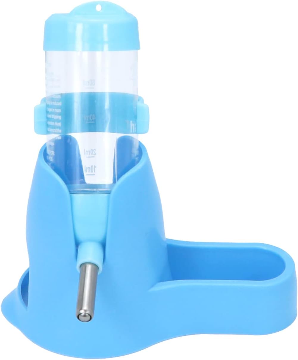 Wontee 3 in 1 Hamster Water Bottle with Food Bowl Hideout Base