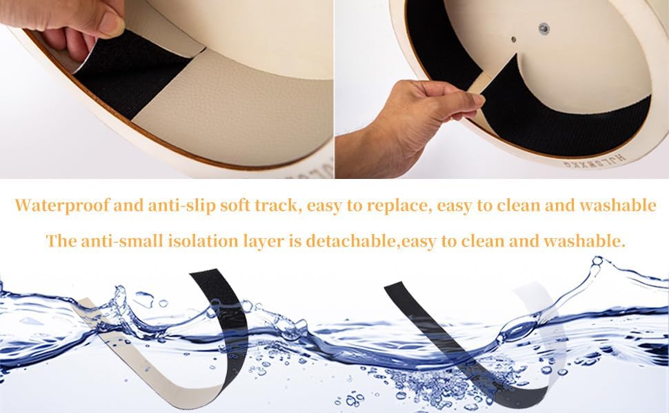 12 inch Wall Mount Wooden Hamster Wheel，Removable Washable Track