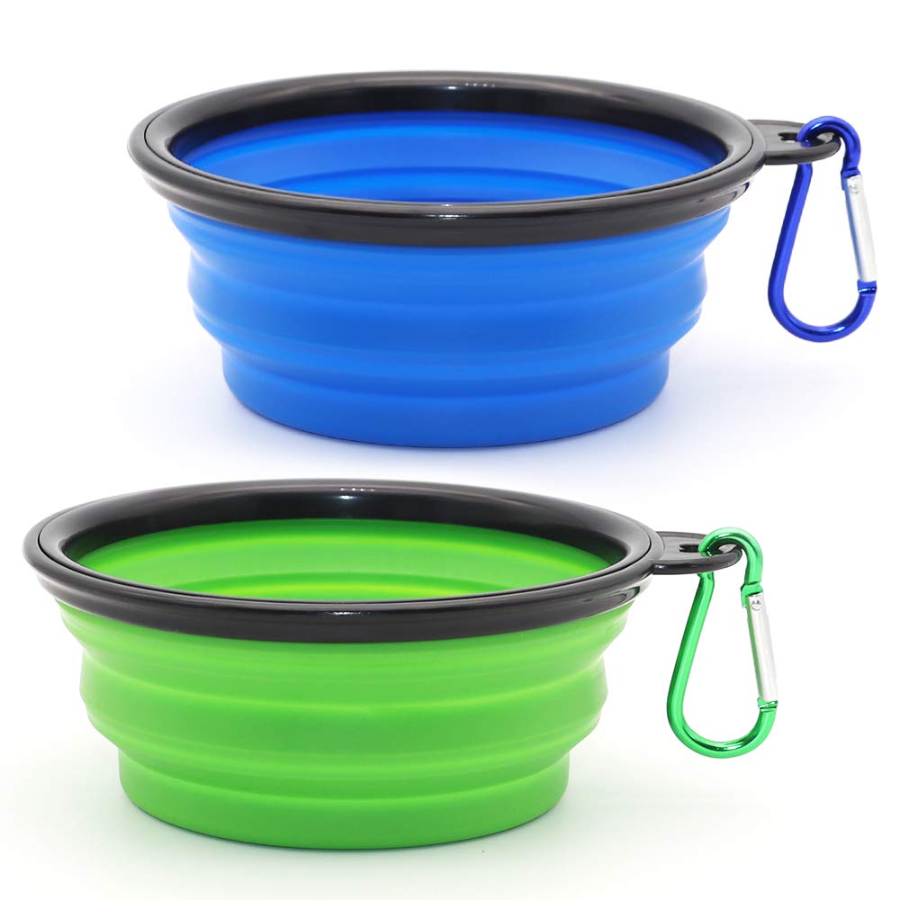 Collapsible Dog & Cat Bowls, Two-Pack