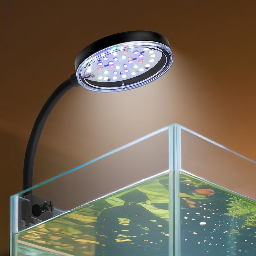 Clip On Aquarium Light 8W LED Fish Tank Light with Full Spectrum