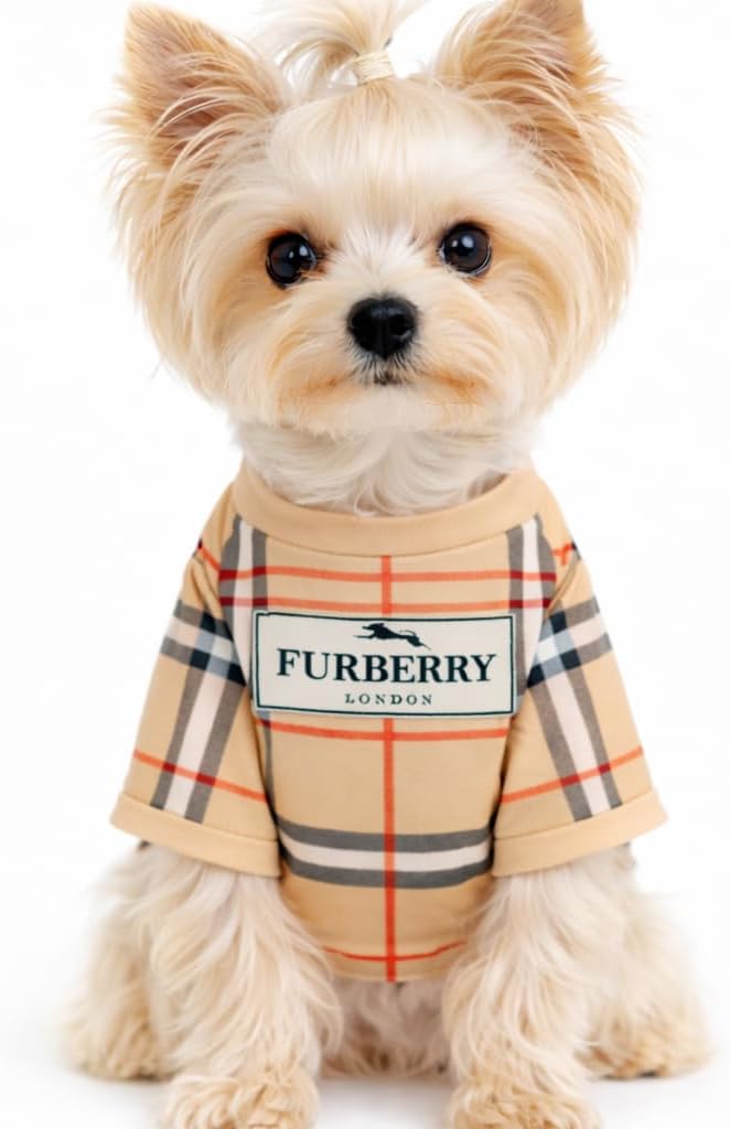 Luxury Designer Dog T Shirt – Trendy Puppy Clothes for Small Dogs