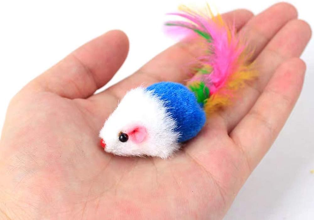 VOVIGGOL Cat Mice Toys for Indoor Cats 12PCS
